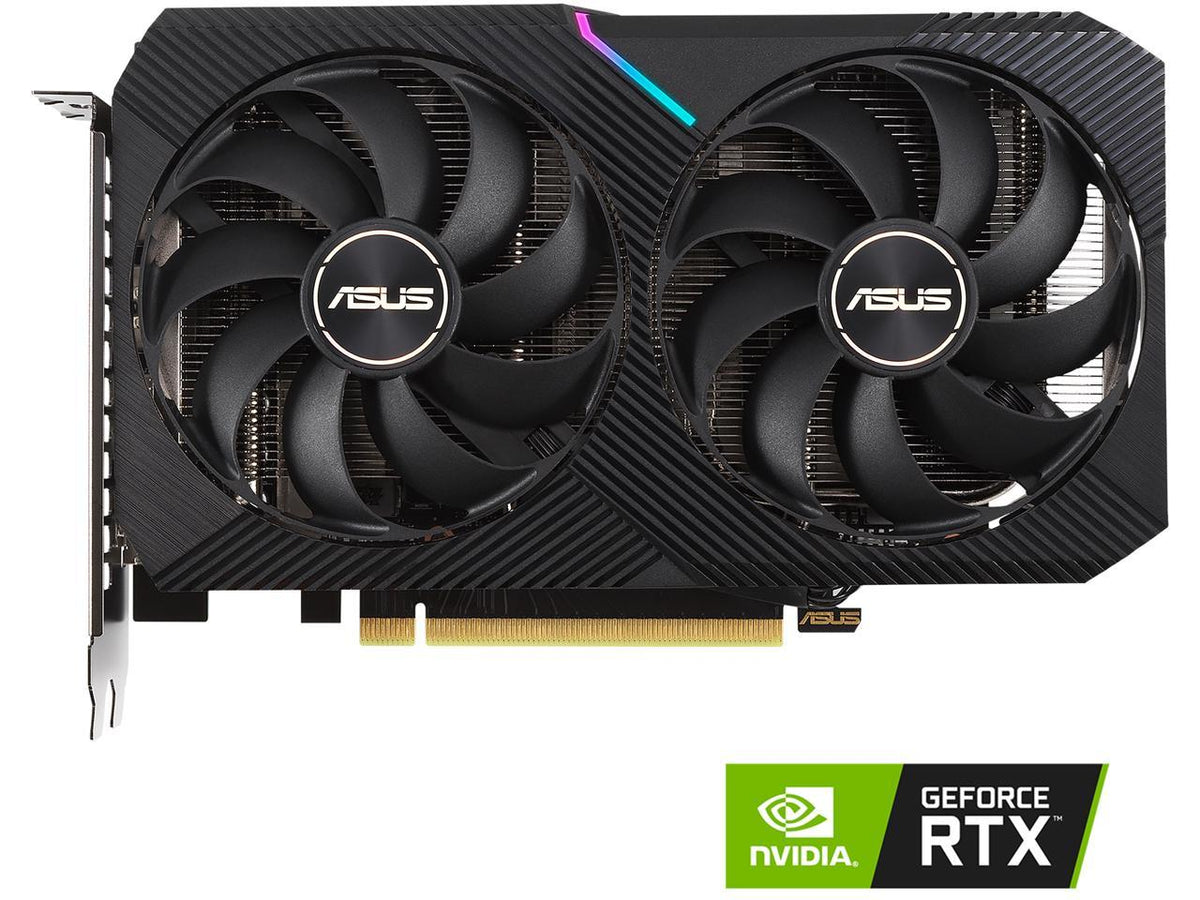 ASUS Dual GeForce RTX 3060 White OC Edition 12GB GDDR6 | PCIe 4.0, HDMI 2.1, DisplayPort 1.4a, 2-Slot Design, Axial-Tech Fan, 0dB