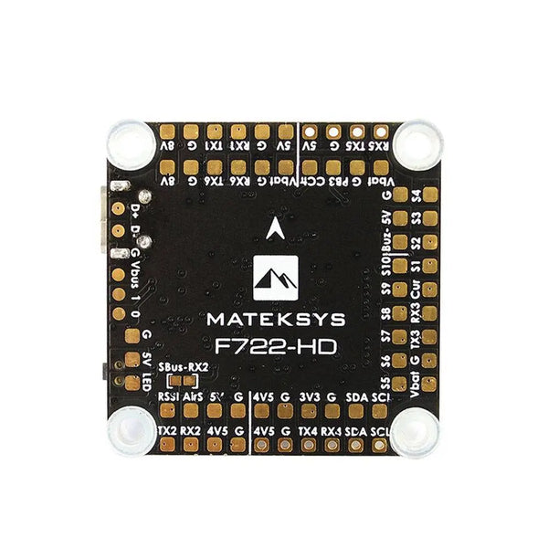 MATEKSYS F722 Flight Controller for DJI Digital FPV SystemThe Matek's line of F7 flight controllers brings a host of new possibilities to your fixed wing or multirotor. This F7 FC features STM32F722, MPU6000, BMP280, 32M fl