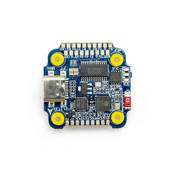 SpeedyBee F7 Mini 20x20 Flight ControllerThe SpeedyBee F7 Mini FC has come to change the way you deal with electronics. Flash, update, configure, all without having to plug into any computer. With the Speed