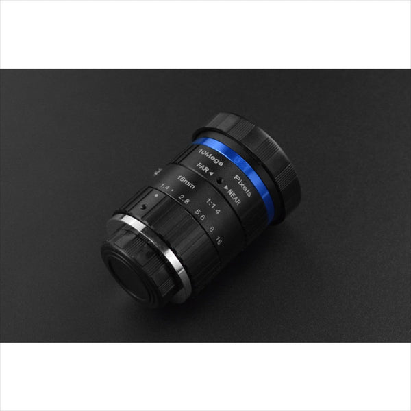 High-Quality  16mm 10MP Telephoto Lens

16mm 10MP Telephoto Lens
Designed for Raspberry Pi &amp; Jetson Nano Camera Module (Not included)

Offers front and back cover for protection
Provides narrow-angle