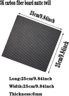 Premium GoonSDS 3K Carbon Fiber Sheet 25cmx25cmx3mm | Matte Finish for Drones and Robotics