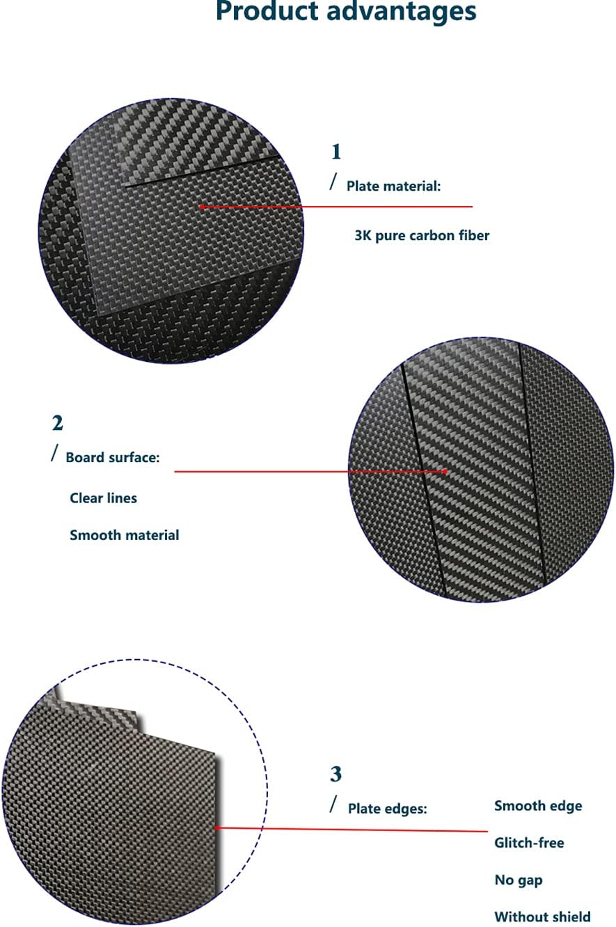 Premium GoonSDS 3K Carbon Fiber Sheet 25cmx25cmx3mm | Matte Finish for Drones and Robotics