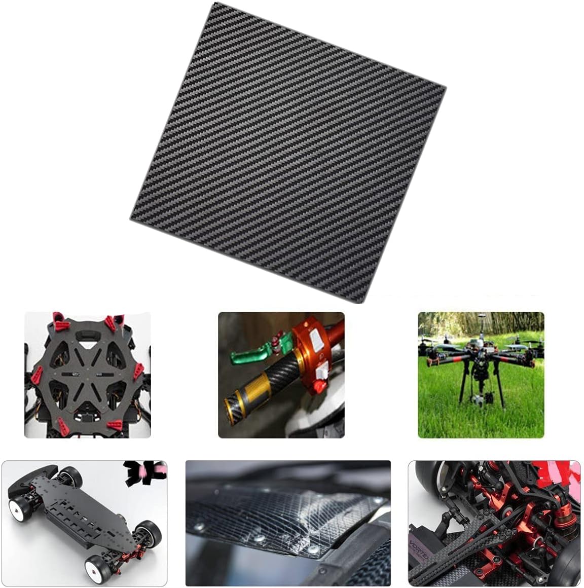 Premium GoonSDS 3K Carbon Fiber Sheet 25cmx25cmx3mm | Matte Finish for Drones and Robotics
